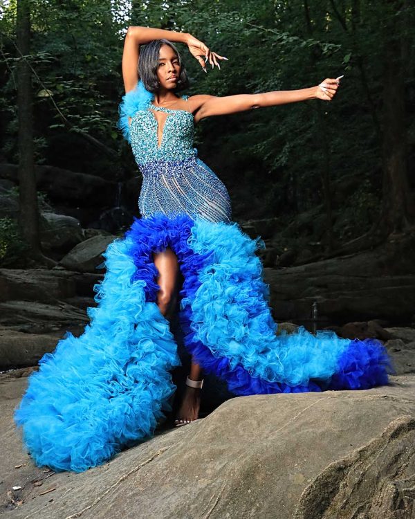 Menelaus blue morpho - S.Merritt  Collection Prom - Image 4