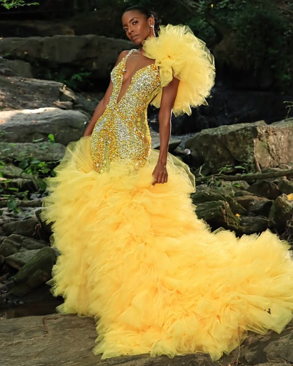 Clouded yellow- S.Merritt  Collection Prom Dress
