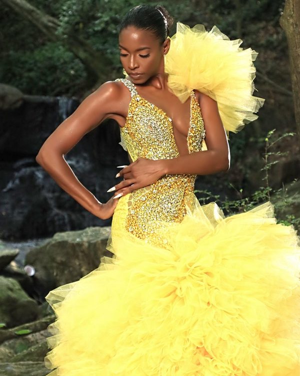 Clouded yellow- S.Merritt  Collection Prom Dress - Image 4